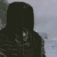 black hooded character