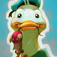 Painted Donald Duck