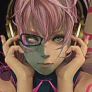 Pink Haired Headphones Girl