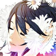 Anime Girl With Daisies