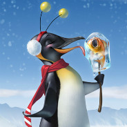 Penguin With Fish Popsicle