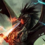 Fire Breathing Black Dragon