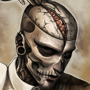 Tattooed Skull Face