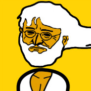 Cartoon Old Bearded Man