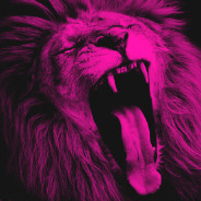 Pink Roaring Lion