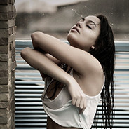 Woman In The Rain