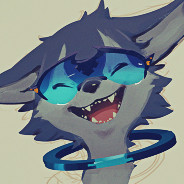 Laughing Wolf With Sunglasses