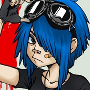 Blue Haired Goggles Girl