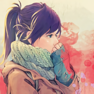 Girl in Winter Scarf