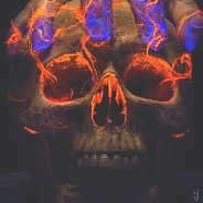 Flaming Skull