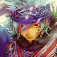 Blue Haired Anime Warrior
