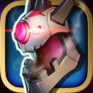 Pink Eyed Robot Head