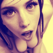 Suggestive Woman Close-up