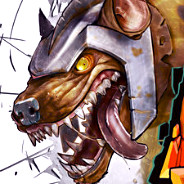 Armored Snarling Wolf