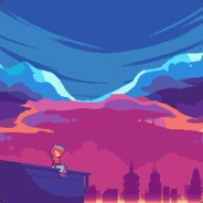 Rooftop Sunset City
