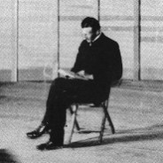 Man Reading Alone