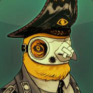 Officer Bird With Monocle
