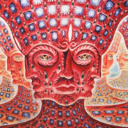 Psychedelic Red Face