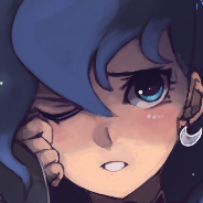 Blue Haired Moon Girl