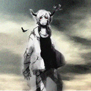 Antlered Gas Mask Girl